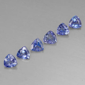  ct natürliche blauer Tansanit-Edelsteine, Trillion, VVS-VS
