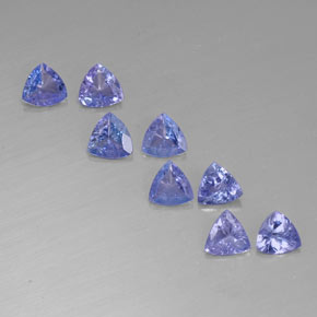  ct natürliche blauer Tansanit-Edelsteine, Trillion, VVS-VS