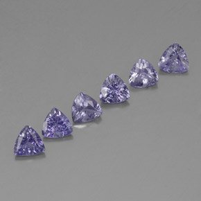  ct natürliche blauer Tansanit-Edelsteine, Trillion, VVS-VS
