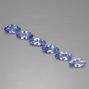  ct natürliche blauer Tansanit-Edelsteine, Marquise, VVS-VS