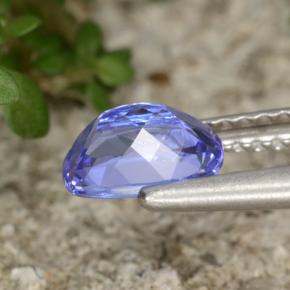 0,90 ctw natürlicher blauer Tansanit, Kissenschliff, VVS-VS