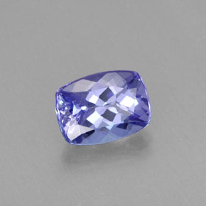 0,96 ctw natürlicher blauer Tansanit, Kissenschliff, VS