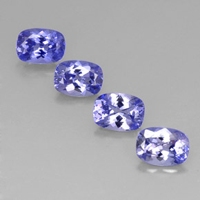  ct natürliche blauer Tansanit-Edelsteine, Kissenschliff, VVS-VS