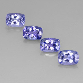 4,17 ct natürliche blauer Tansanit-Edelsteine, Kissenschliff, VVS-VS