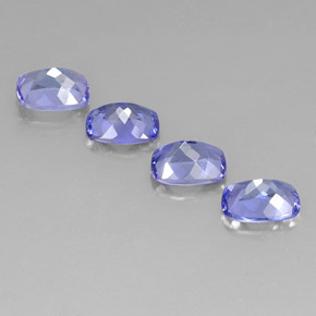 4,17 ct natürliche blauer Tansanit-Edelsteine, Kissenschliff, VVS-VS