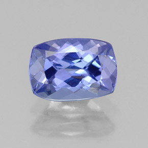 0,97 ctw natürlicher blauer Tansanit, Kissenschliff, VVS