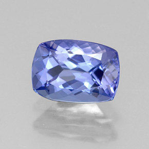 0,97 ctw natürlicher blauer Tansanit, Kissenschliff, VVS