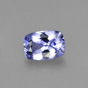 0,79 ctw natürlicher blauer Tansanit, Kissenschliff, VS