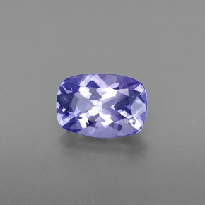 0,81 ctw natürlicher blauer Tansanit, Kissenschliff, VVS