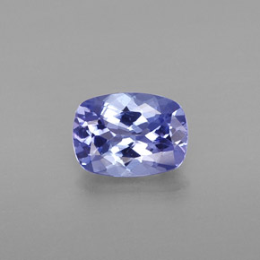 0,81 ctw natürlicher blauer Tansanit, Kissenschliff, VVS