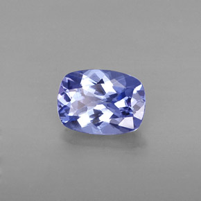 0,81 ctw natürlicher blauer Tansanit, Kissenschliff, VVS