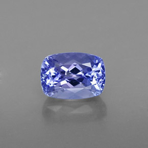 1,21 ctw natürlicher blauer Tansanit, Kissenschliff, VS-SI