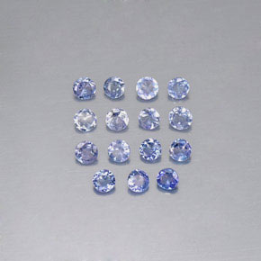  ct natürliche blauer Tansanit-Edelsteine, Rundschliff, VVS-VS
