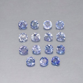  ct natürliche blauer Tansanit-Edelsteine, Rundschliff, VVS-VS
