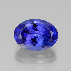 3,33 ctw natürlicher blauer Tansanit, Oval Schliff, VVS