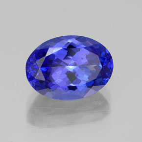 3,33 ctw natürlicher blauer Tansanit, Oval Schliff, VVS