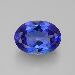 3,06 ctw natürlicher blauer Tansanit, Oval Schliff, VVS-VS