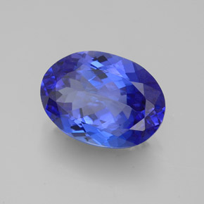 3,06 ctw natürlicher blauer Tansanit, Oval Schliff, VVS-VS