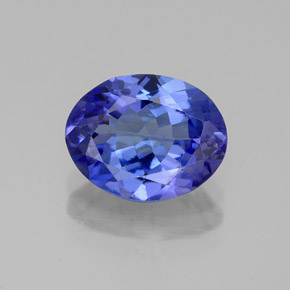 2,38 ctw natürlicher blauer Tansanit, Oval Schliff, VVS-VS