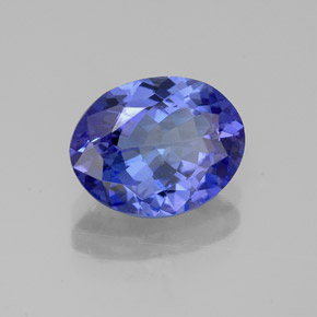 2,38 ctw natürlicher blauer Tansanit, Oval Schliff, VVS-VS