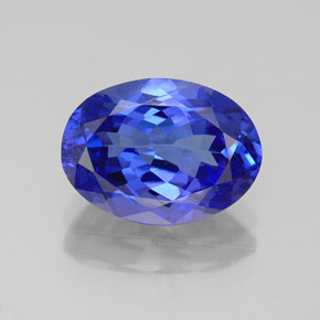 3,15 ctw natürlicher blauer Tansanit, Oval Schliff, VVS