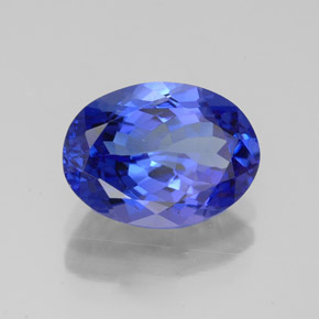 3,15 ctw natürlicher blauer Tansanit, Oval Schliff, VVS