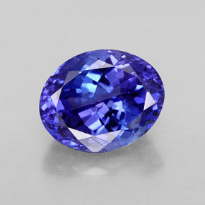 3,40 ctw natürlicher blauer Tansanit, Oval Schliff, VVS