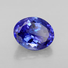 3,40 ctw natürlicher blauer Tansanit, Oval Schliff, VVS