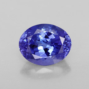 2,61 ctw natürlicher blauer Tansanit, Oval Schliff, VVS