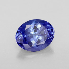 2,61 ctw natürlicher blauer Tansanit, Oval Schliff, VVS