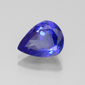 2,03 ctw natürlicher blauer Tansanit, Birnenform, VVS