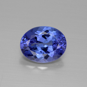 2,12 ctw natürlicher blauer Tansanit, Oval Schliff, VVS