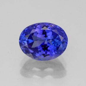 2,49 ctw natürlicher blauer Tansanit, Oval Schliff, VVS-VS