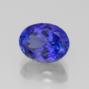 2,49 ctw natürlicher blauer Tansanit, Oval Schliff, VVS-VS