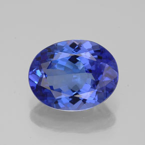 2,76 ctw natürlicher blauer Tansanit, Oval Schliff, VVS