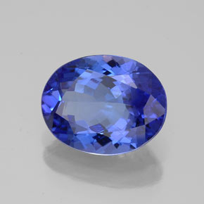 2,76 ctw natürlicher blauer Tansanit, Oval Schliff, VVS