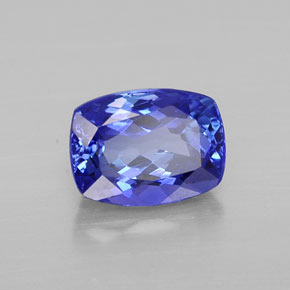 1,82 ctw natürlicher blauer Tansanit, Kissenschliff, VVS