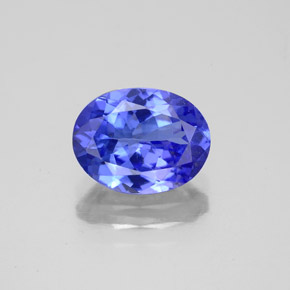 1,95 ctw natürlicher blauer Tansanit, Oval Schliff, VS
