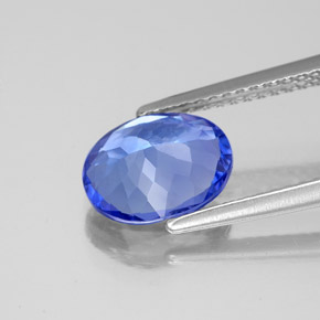 1,95 ctw natürlicher blauer Tansanit, Oval Schliff, VS