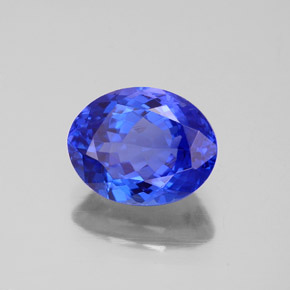 2,81 ctw natürlicher blauer Tansanit, Oval Schliff, VVS
