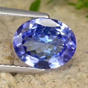 2,56 ctw natürlicher blauer Tansanit, Oval Schliff, VVS-VS