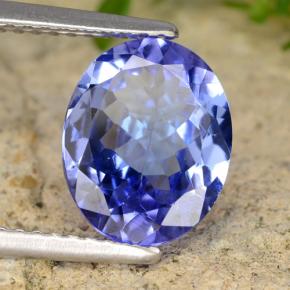2,56 ctw natürlicher blauer Tansanit, Oval Schliff, VVS-VS