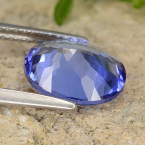 2,56 ctw natürlicher blauer Tansanit, Oval Schliff, VVS-VS