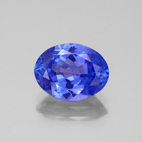 2,38 ctw natürlicher blauer Tansanit, Oval Schliff, VVS-VS