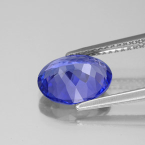 2,38 ctw natürlicher blauer Tansanit, Oval Schliff, VVS-VS