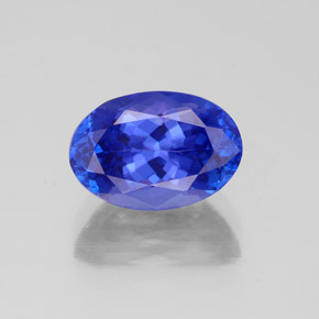 2,66 ctw natürlicher blauer Tansanit, Oval Schliff, VVS