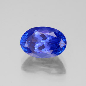 2,66 ctw natürlicher blauer Tansanit, Oval Schliff, VVS