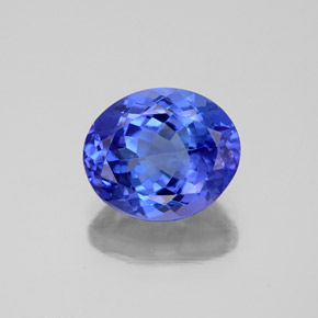 2,70 ctw natürlicher blauer Tansanit, Oval Schliff, VVS