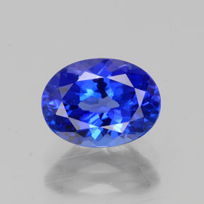 1,60 ctw natürlicher blauer Tansanit, Oval Schliff, VVS-VS