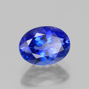 1,60 ctw natürlicher blauer Tansanit, Oval Schliff, VVS-VS